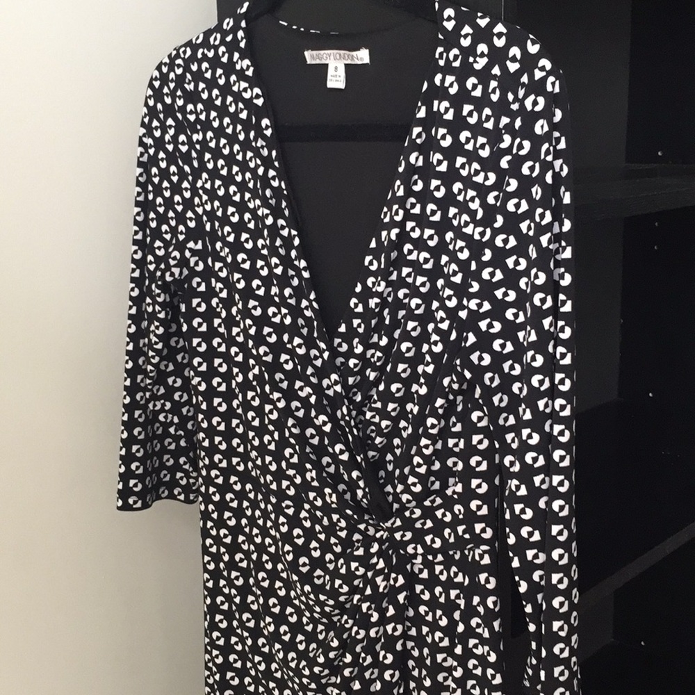 Maggy London faux wrap dress